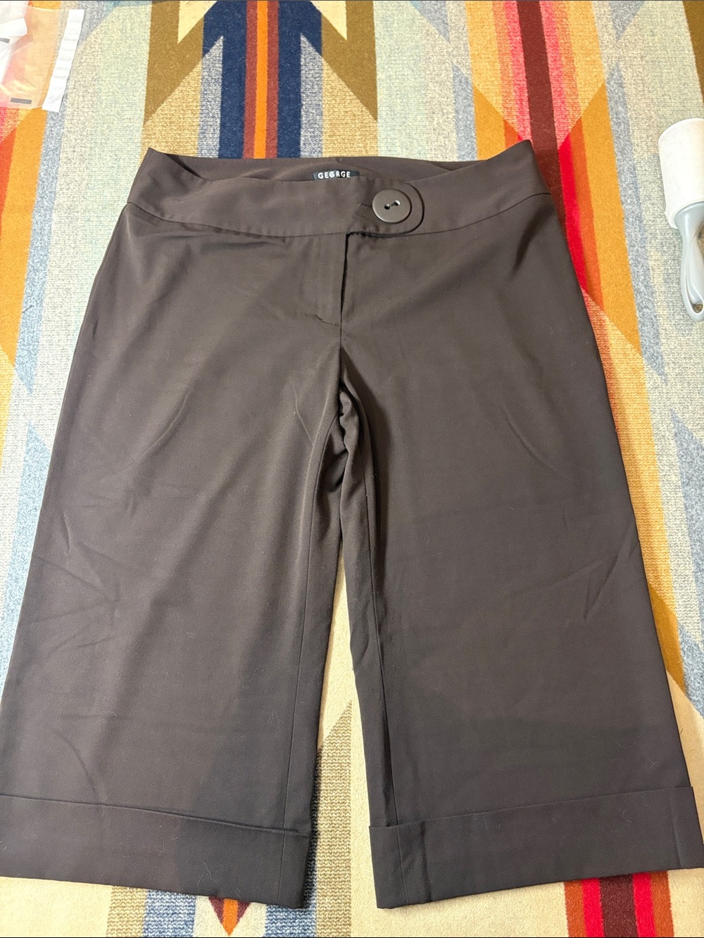 George Brown Bermuda Shorts with Button Waist Detail